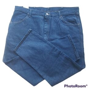 Rustler Wrangler Straight Leg Blue Jeans